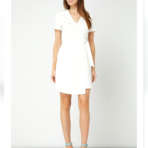 ted baker white skater dress Ted Baker Women's Clodaa Embroidered Ponte Mini Skater Dress - Ivory/Cream - Size 1 / US 4